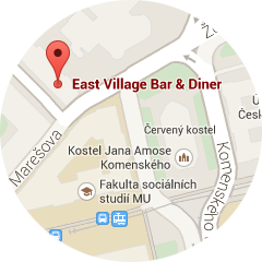 Map - East Village Bar & Diner